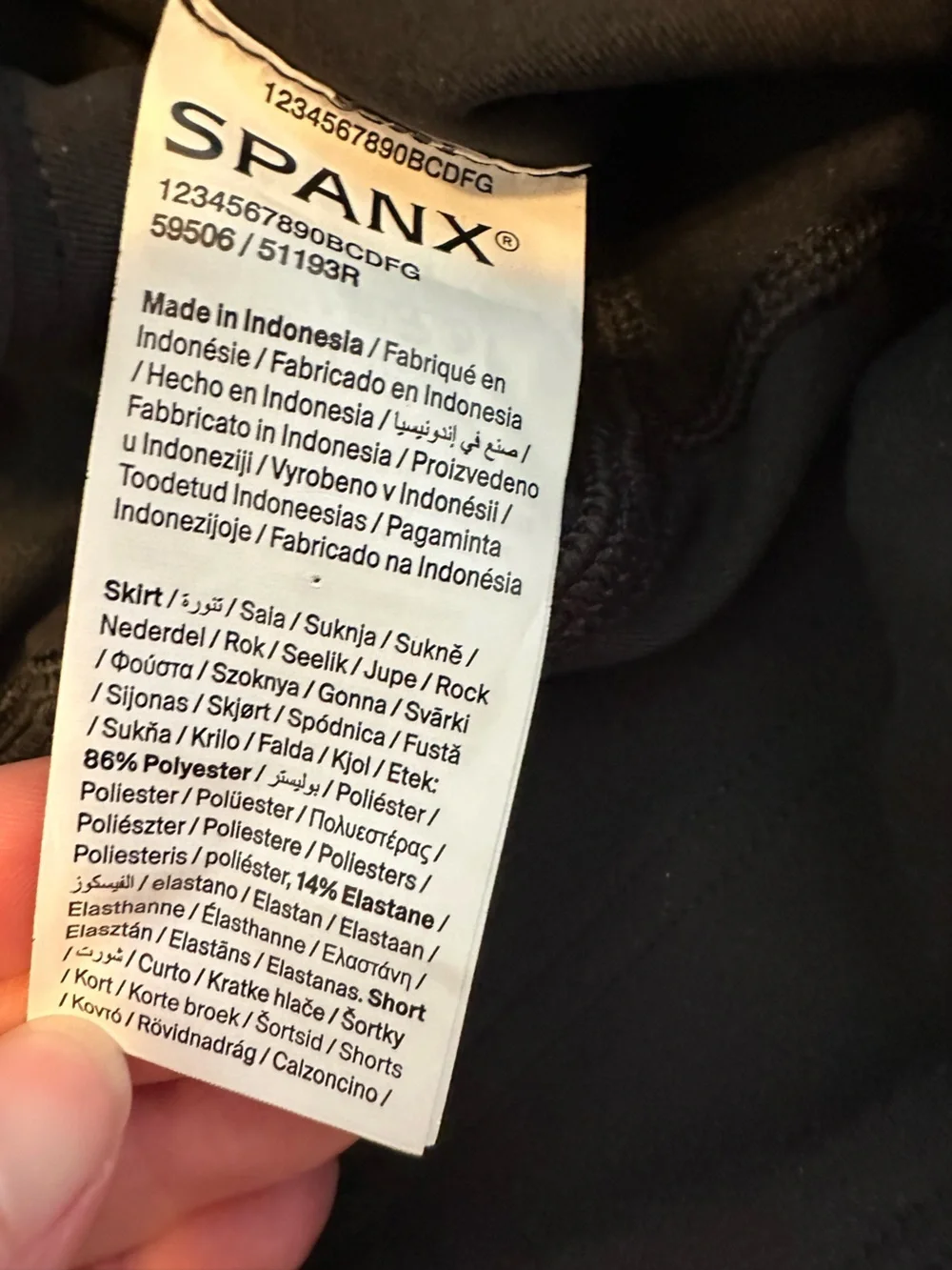 Spanx BoostUp Pleated Black Athletic Skort Skirt Shorts 14” Size M Tennis Pickle
